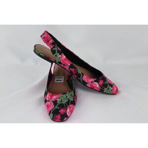 Christian‎ Siriano For Payless Womens Floral Slingback Flats Size 8.5